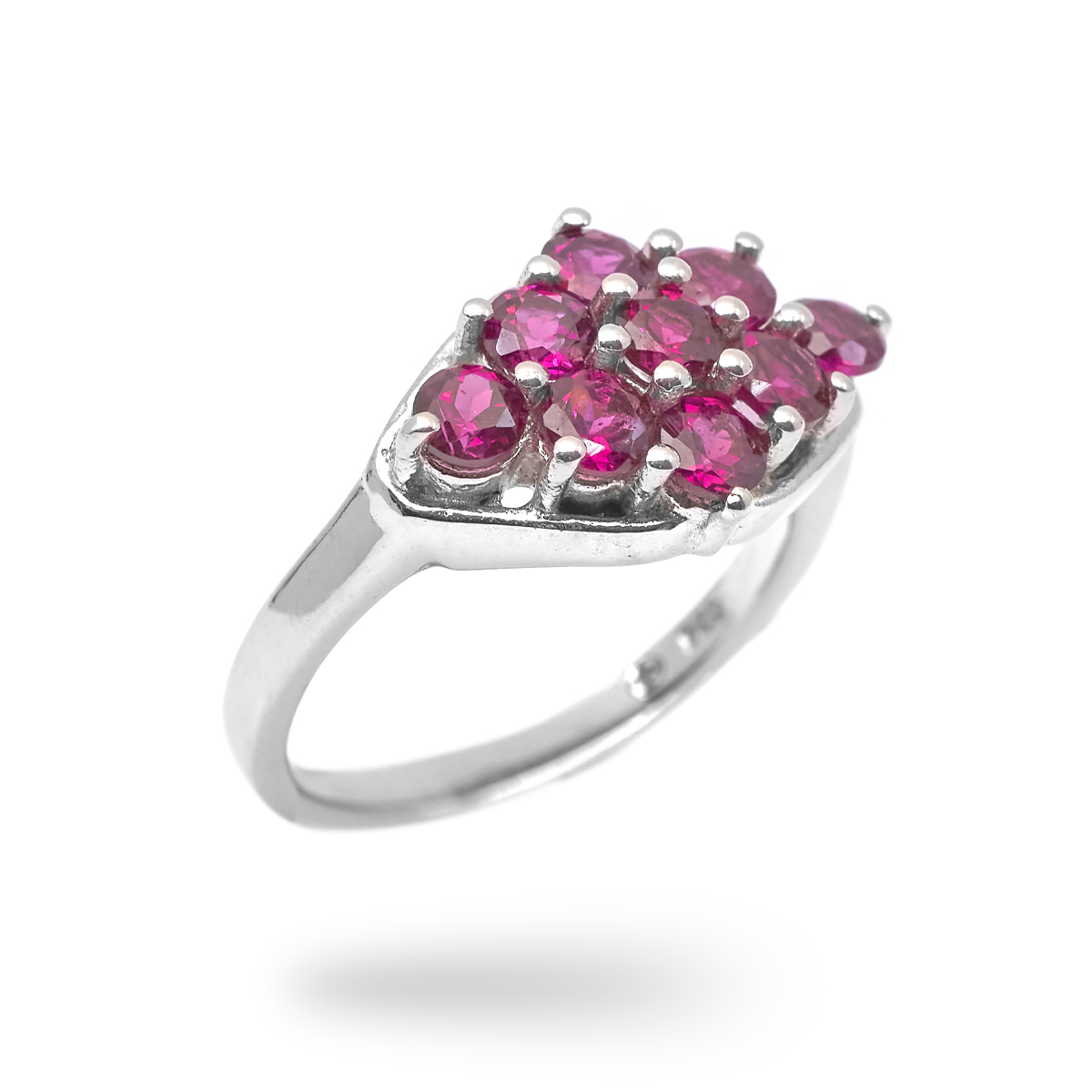 Bague rhodolite argent Olena